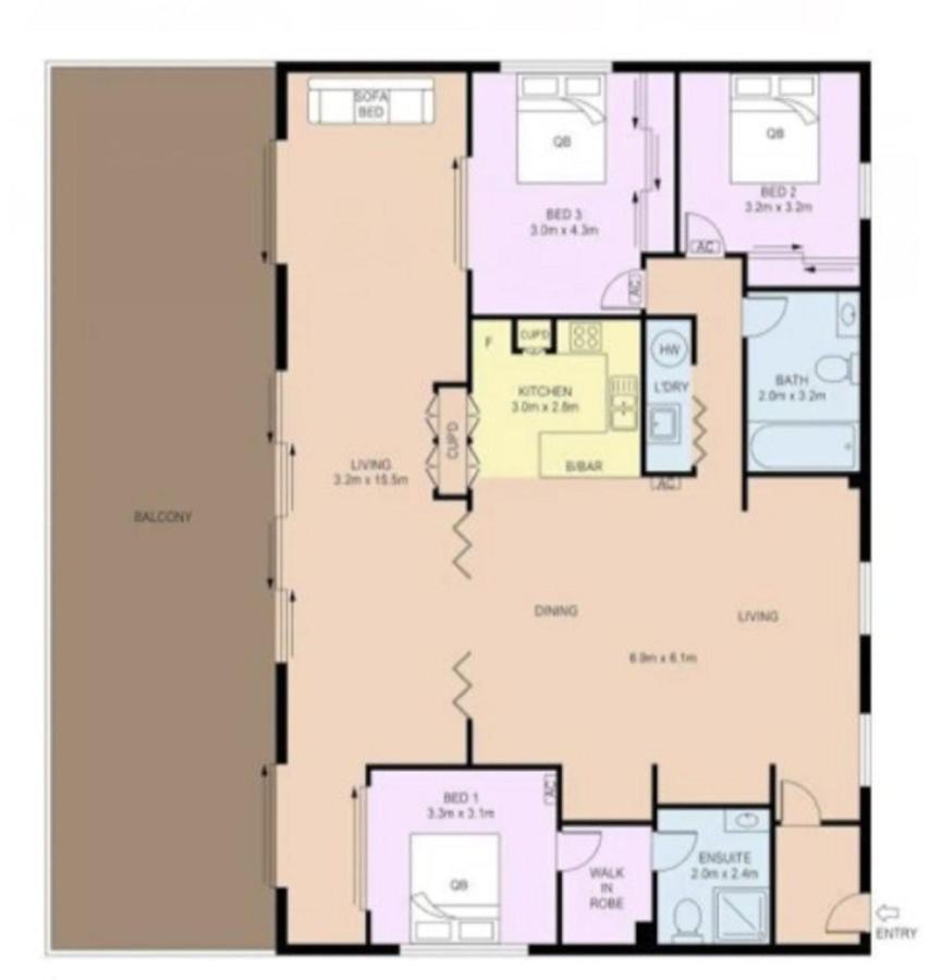 Apartment Belle Escapes Waterview Penthouse 404 The Edge *